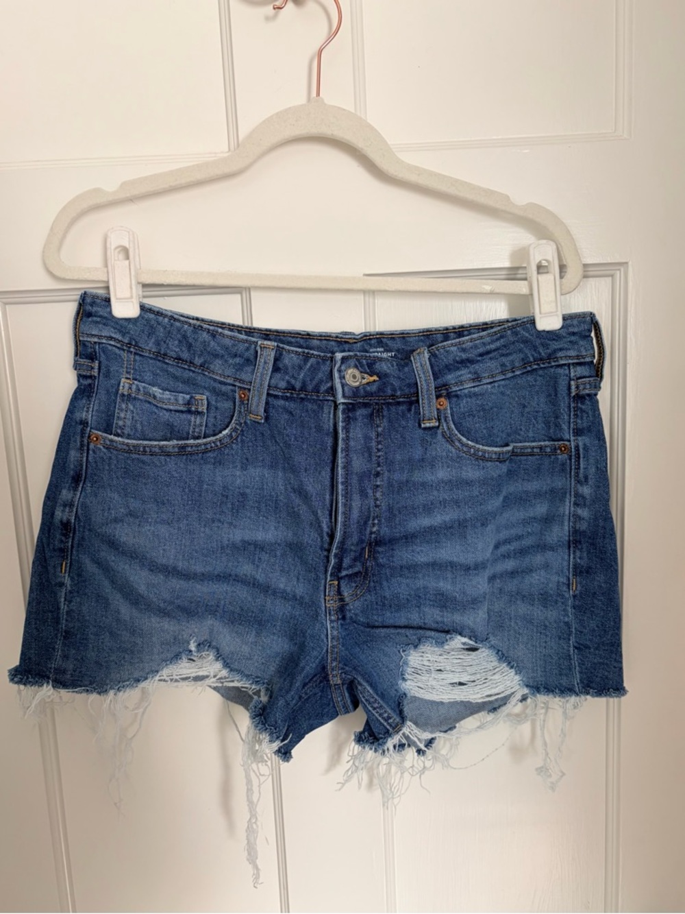 Old Navy Distressed Blue Denim Cutoff Shorts